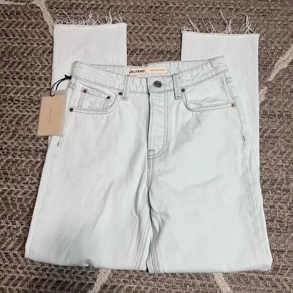 GRLFRND The Karolina High Rise Straight Crop Sz 24 - Picture 3 of 8